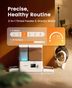 2-in-1 Automatic Cat Feeder and Water Dispenser
