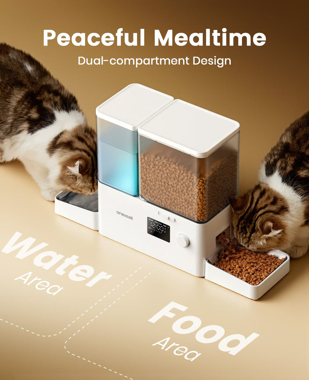 2-in-1 Automatic Cat Feeder and Water Dispenser