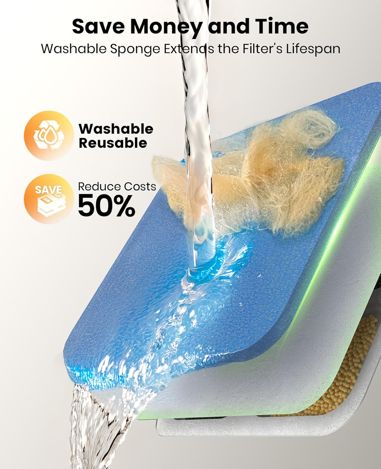 10L Pet Water Fountain Carbon Filters Replacement