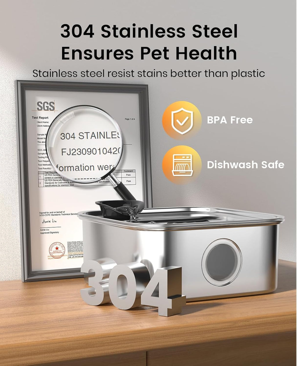 Oneisall 2L Cat Water Fountain - 7L Pet Water Fountain Set