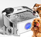 Oneisall 2L Cat Water Fountain - 7L Pet Water Fountain Set