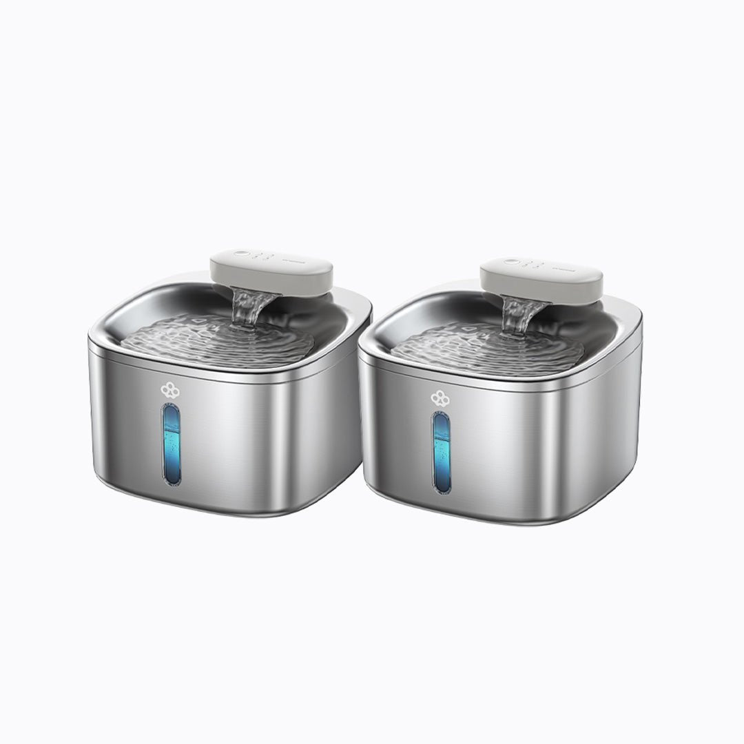 Oneisall 2L Cat Water Fountain - 7L Pet Water Fountain Set