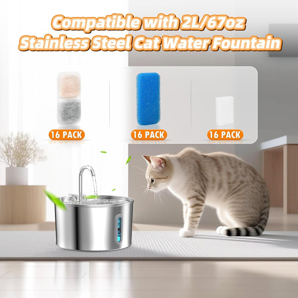 2L Cat Water Fountain Carbon Filters Replacement