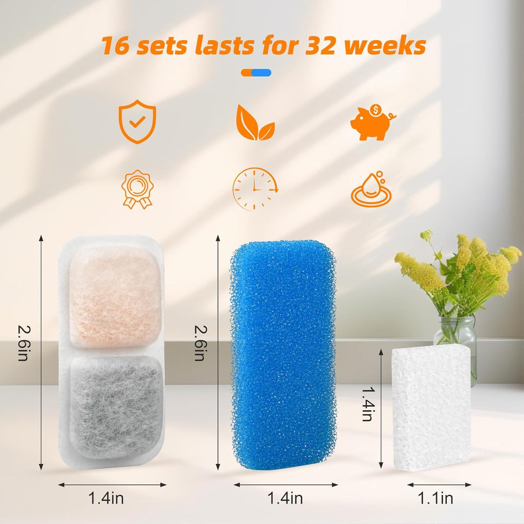 2L Cat Water Fountain Carbon Filters Replacement