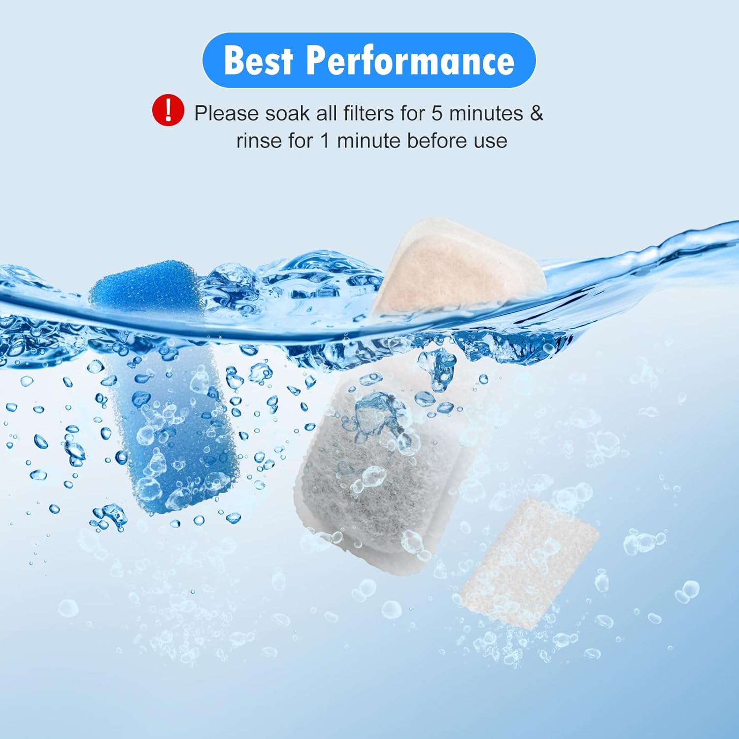 2L Cat Water Fountain Carbon Filters Replacement