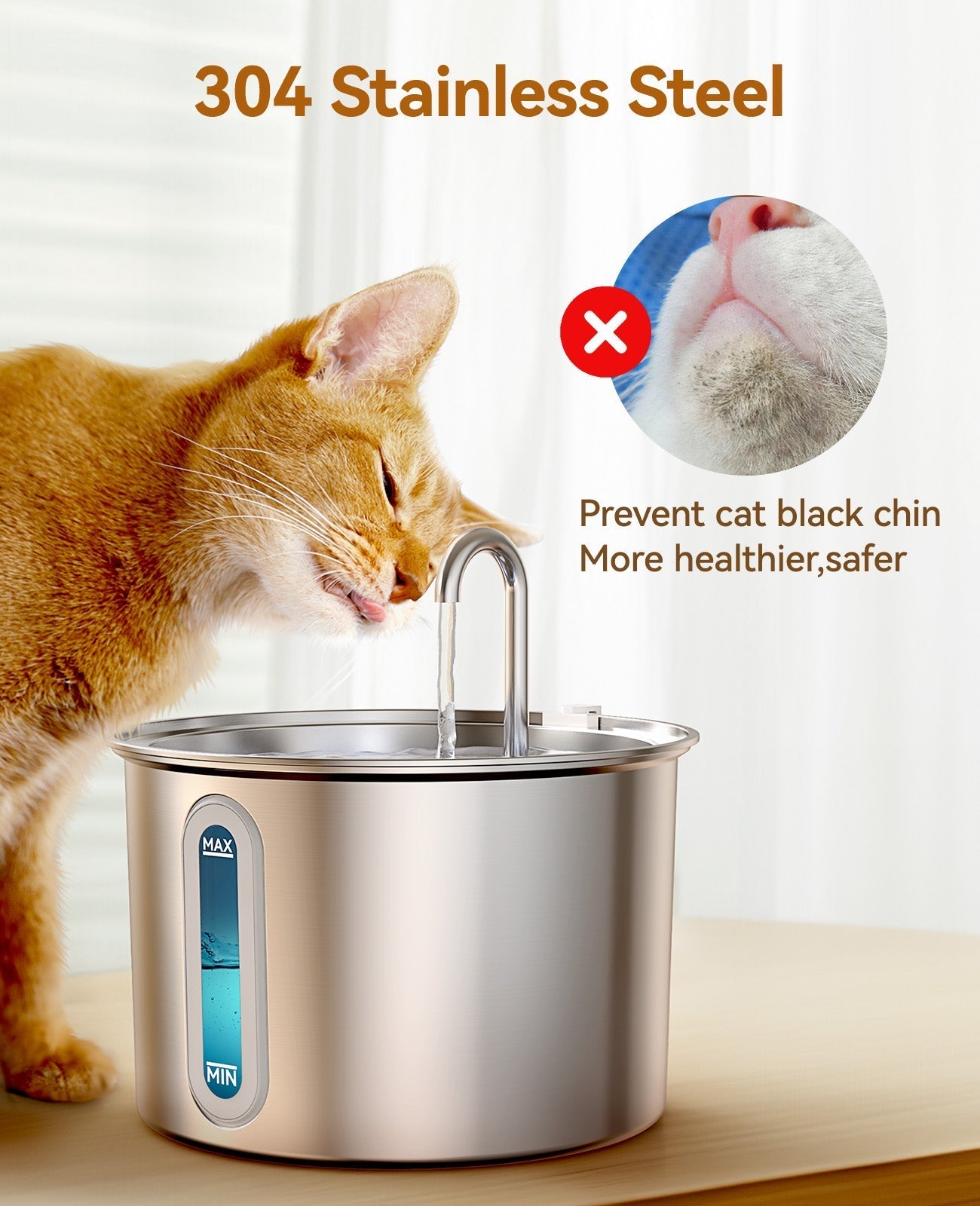 2L Cat Water Fountain with Extra Filters