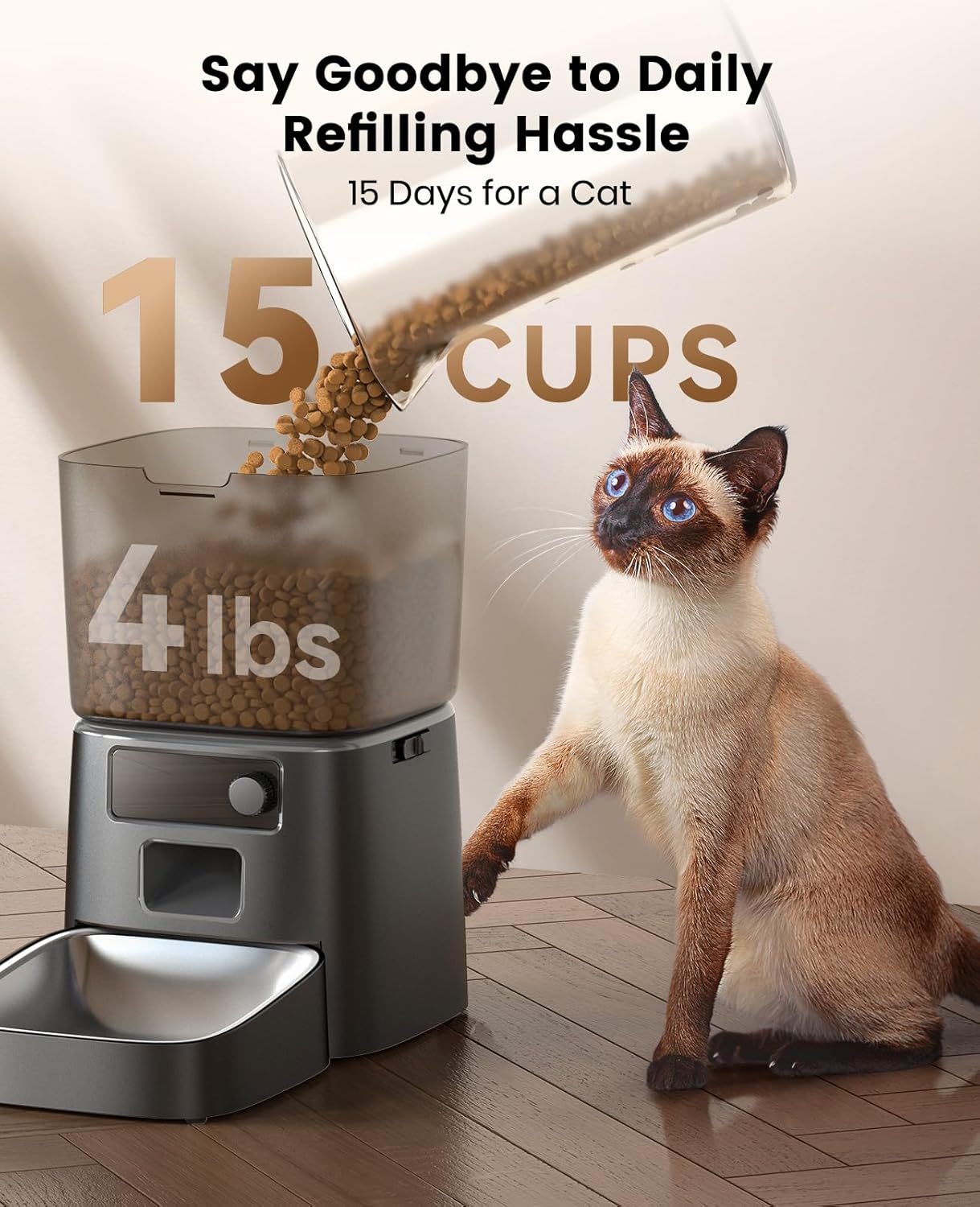 Automatic Cat Litter Box, Feeder - Water Fountain Set
