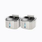 3.5L Cordless Pet Water Fountain – Black - White Couple Set