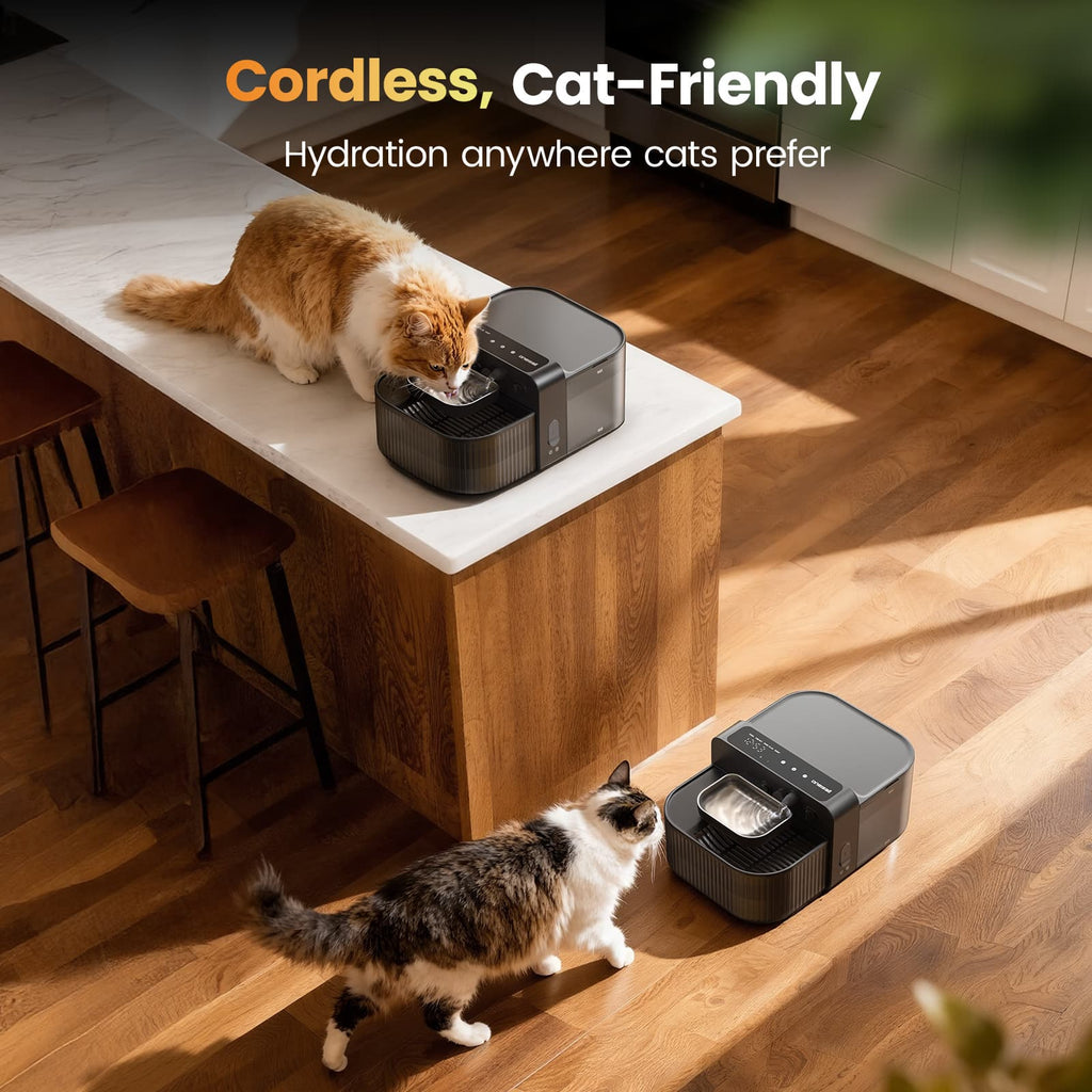 3.5L FreshFill Filterless Cat Water Dispenser with Fresh Water System