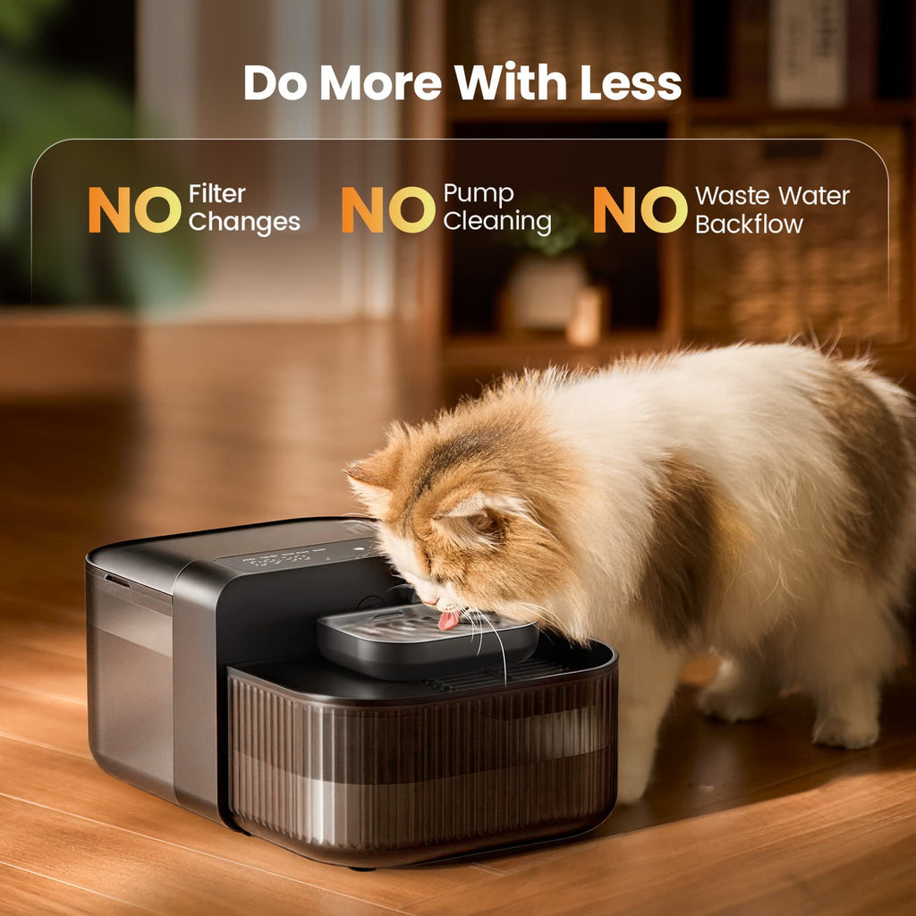 3.5L FreshFill Filterless Cat Water Dispenser with Fresh Water System