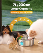 5L Automatic Cat Feeder with APP Control - 7L Pet Water Fountain Set