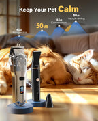 676+P20 Dog Clipper and Paw Trimmer 3-in-1 Set