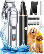 676+P20 Dog Clipper and Paw Trimmer 3-in-1 Set