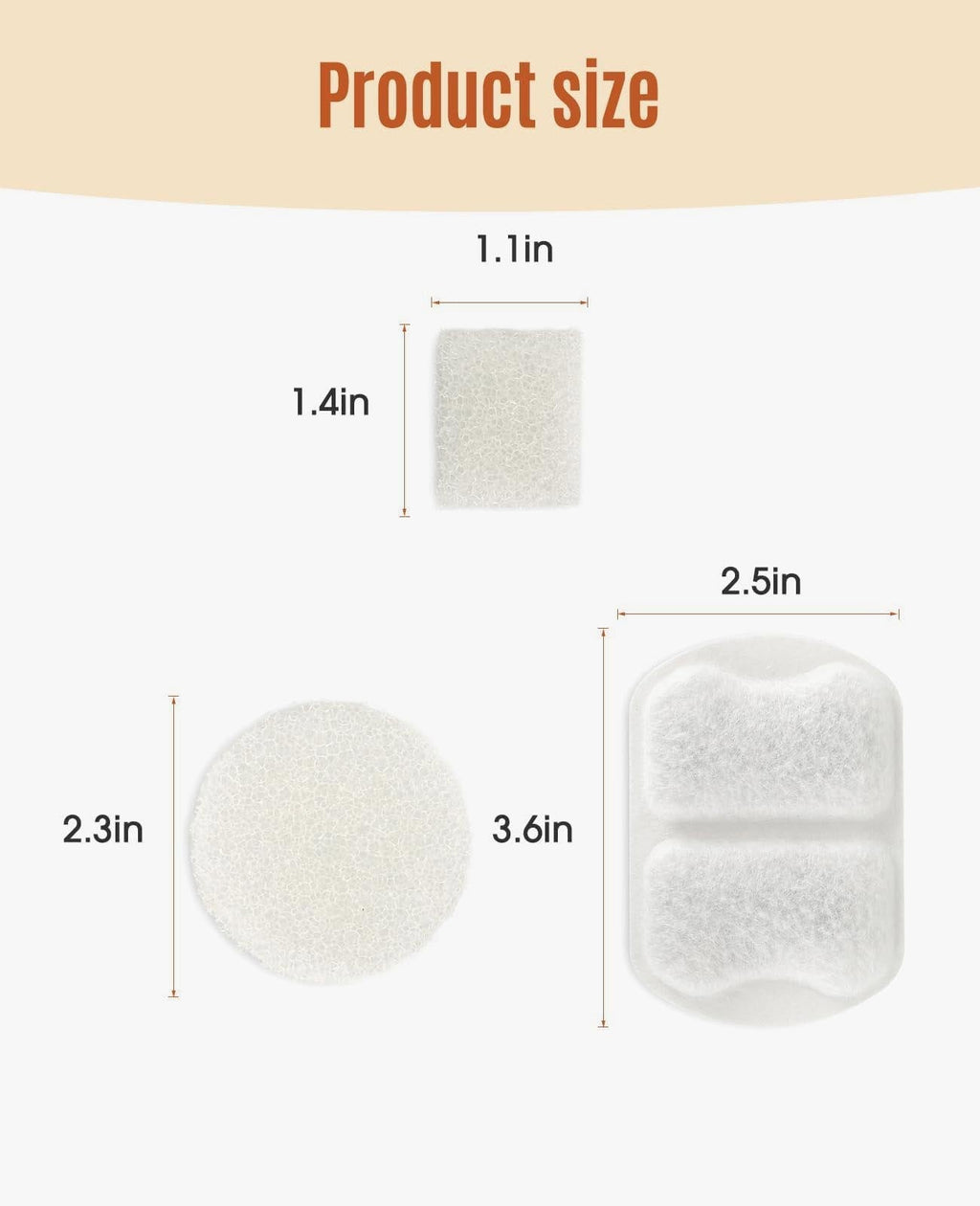 7L Pet Water Fountain Carbon Filters Replacement