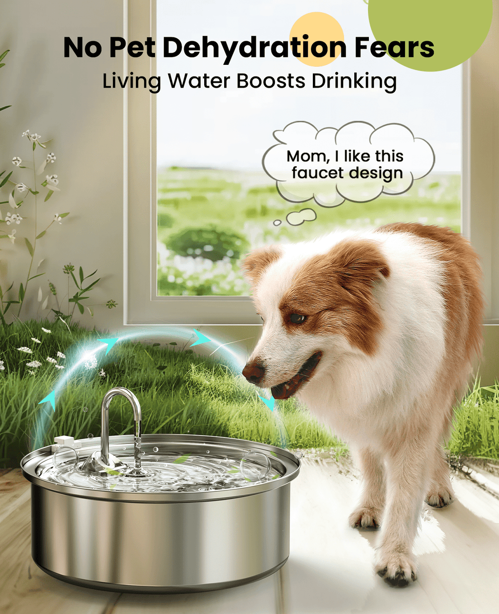 7L Pet Water Fountain with Extra Filters