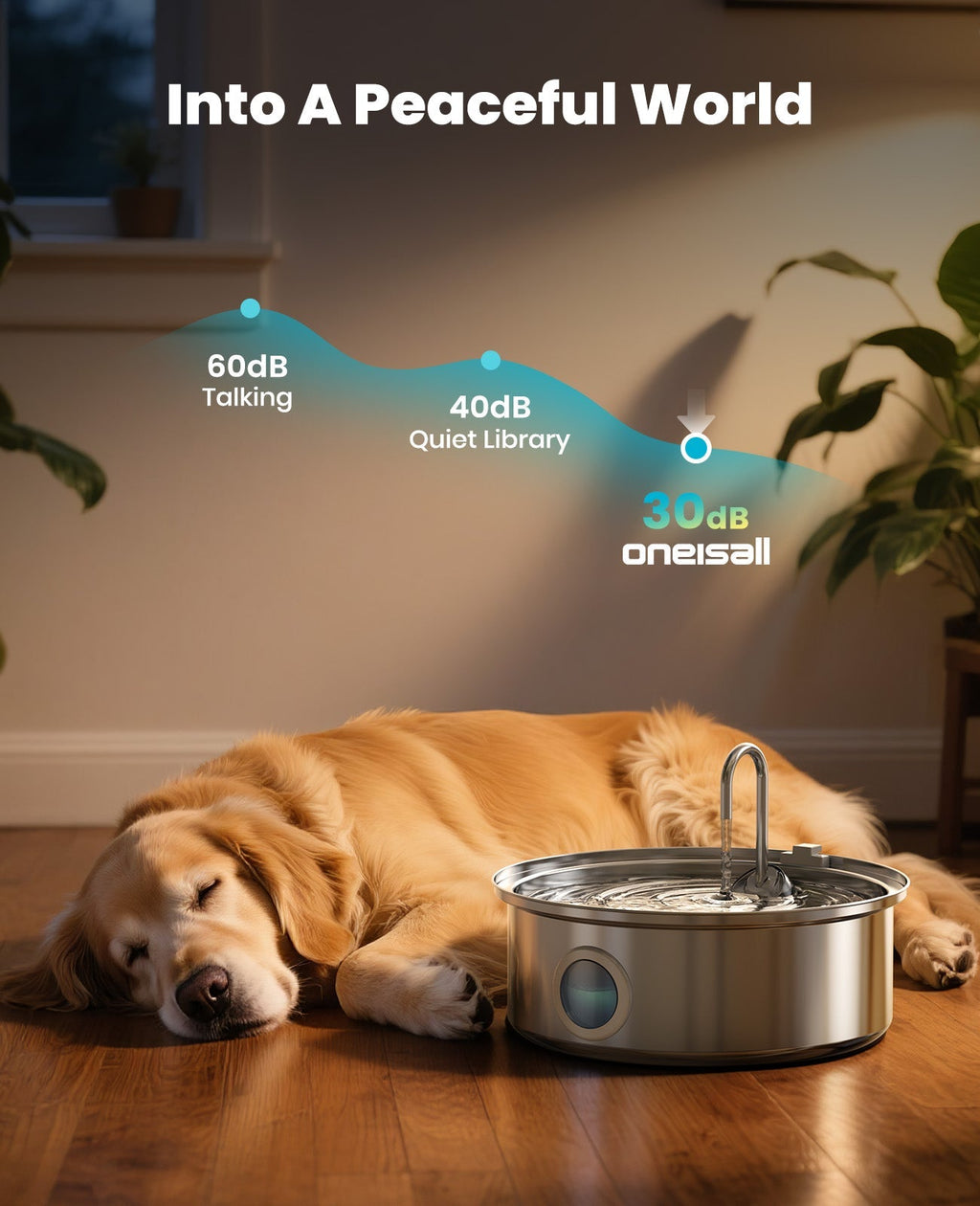 7L Pet Water Fountain with 1.5m Power Cord