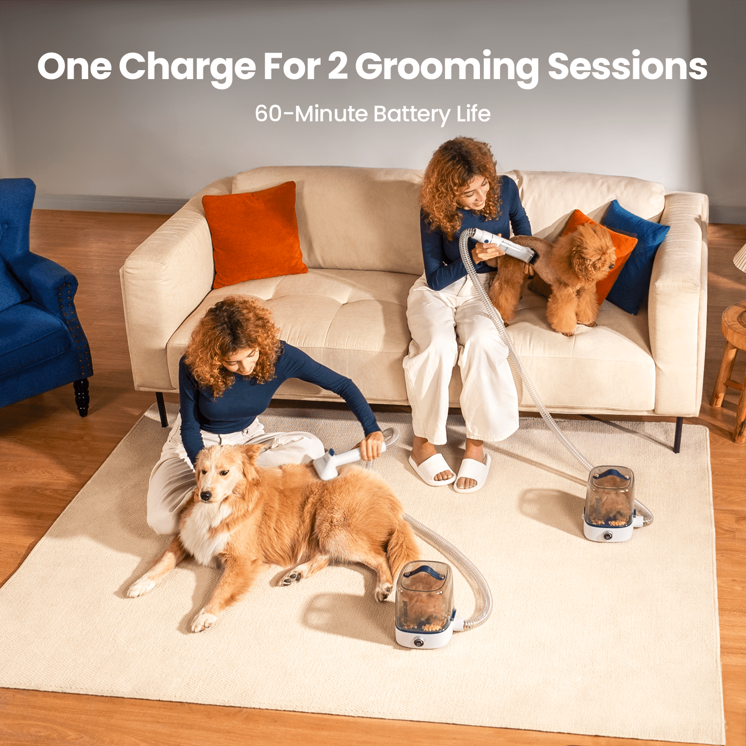 Oneisall Comfy C1 Cordless Pet Grooming Vacuum Kit