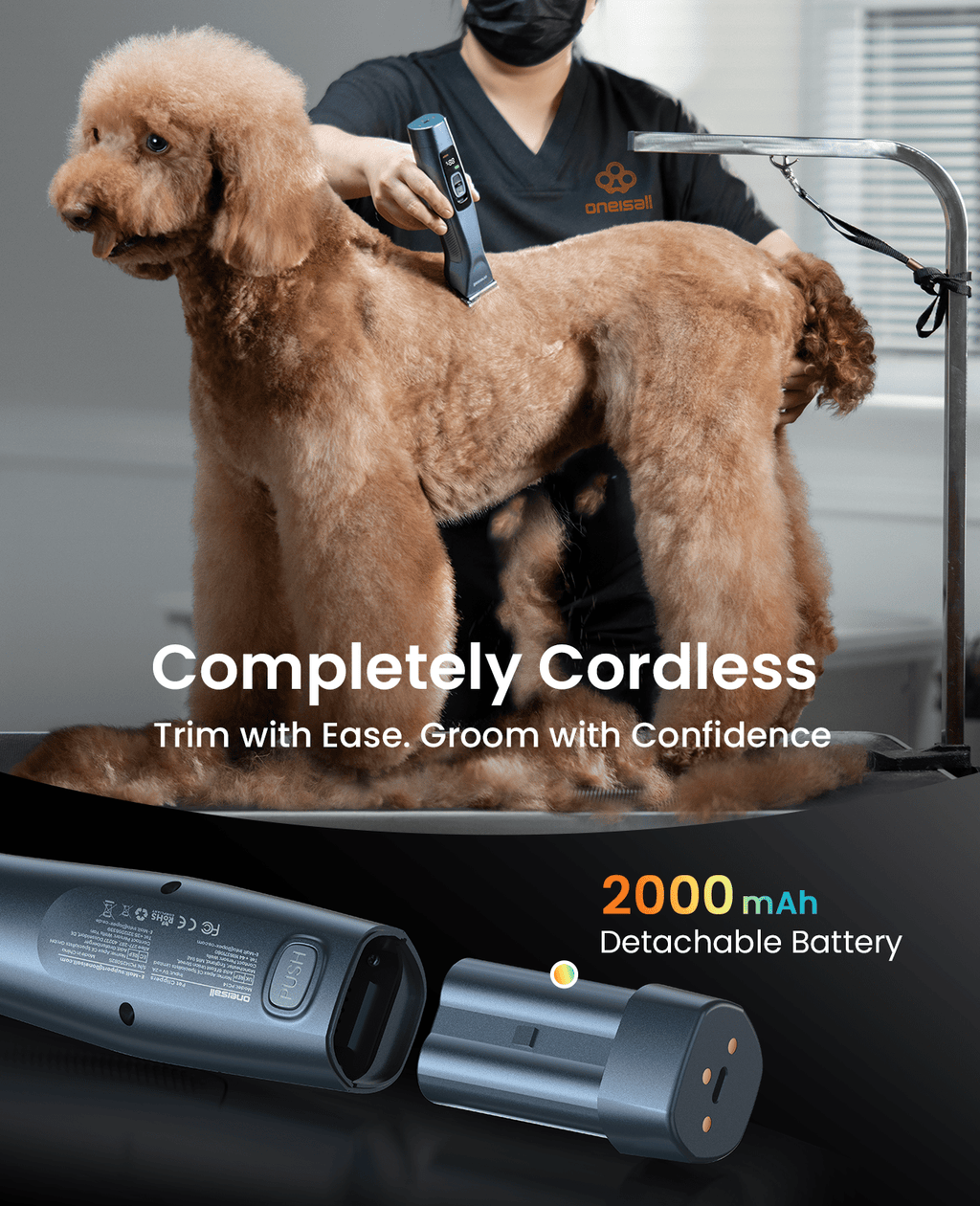 Cordless Professional Dog Grooming Clippers Upgrade