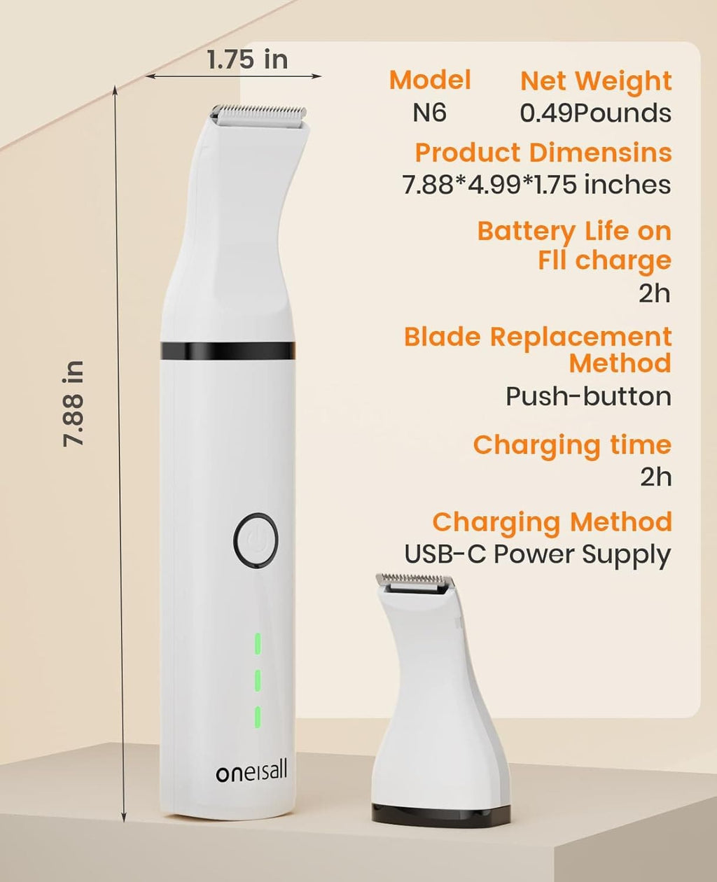 Oneisall Cozy C1 8-in-1 Pet Grooming Vacuum - Dryer Kit