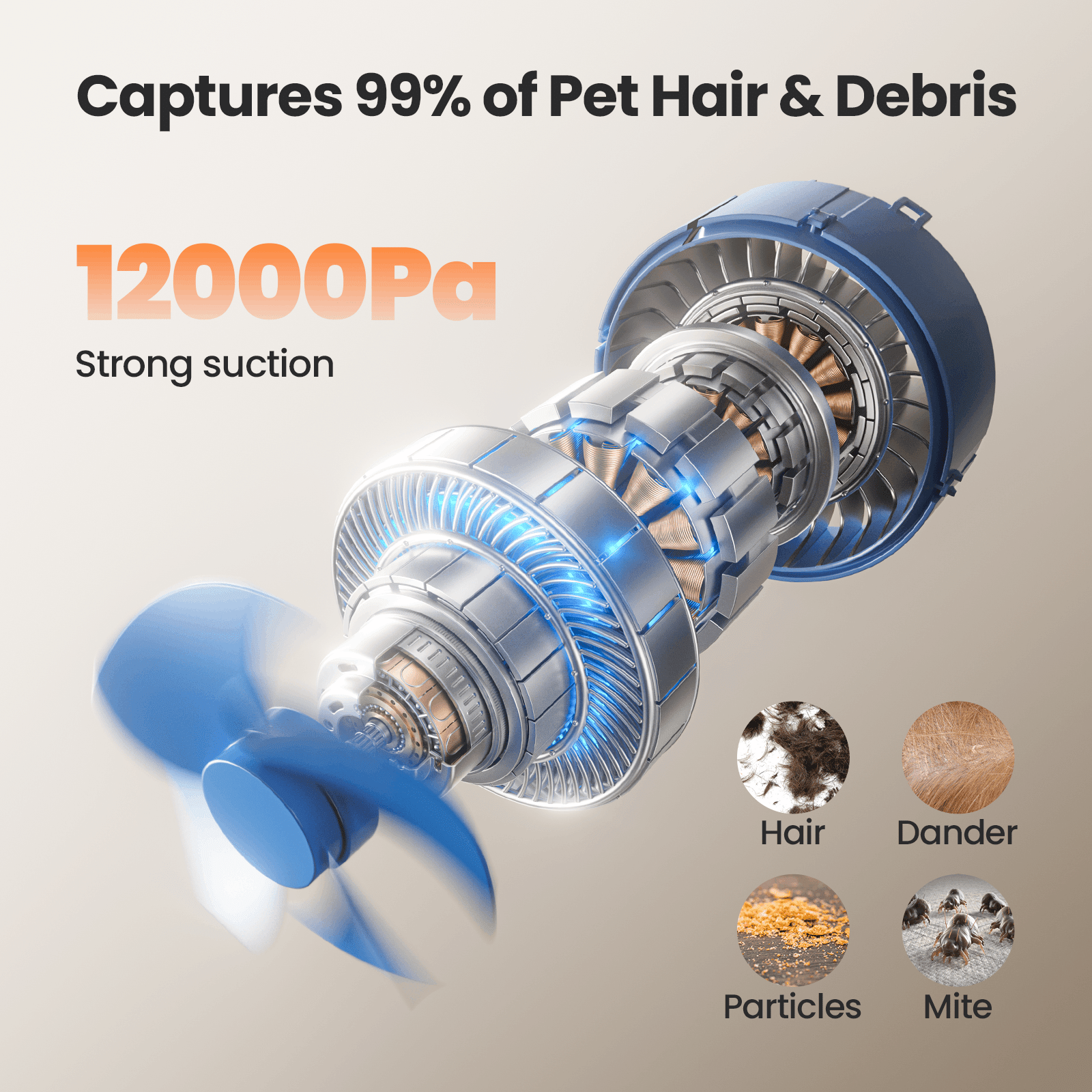 Oneisall Cozy C1 8-in-1 Pet Grooming Vacuum - Dryer Kit