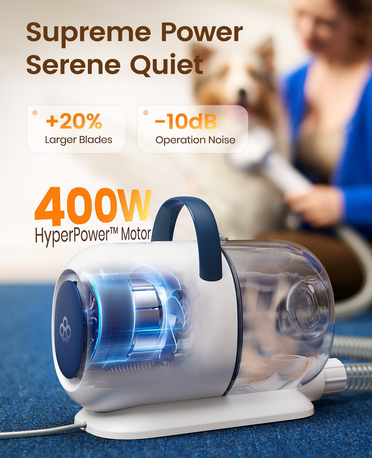 Oneisall Cozy SE2 6-in-1 Dog Grooming Vacuum Kit