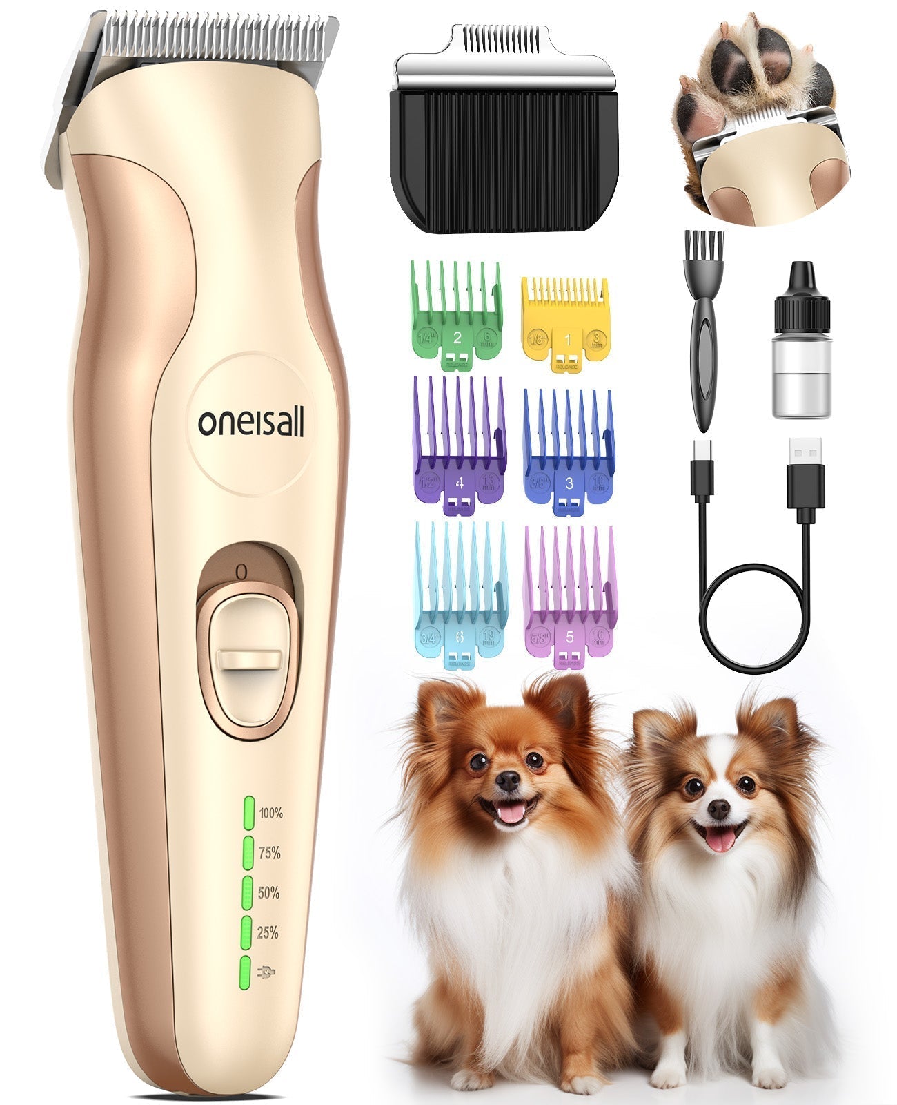 DTJ-002 2 in 1 Dog Clippers with Narrow Blade