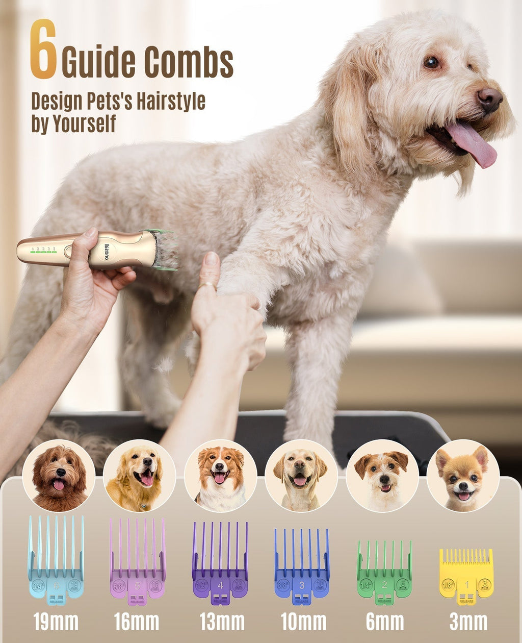 DTJ-002 2 in 1 Dog Clippers with Narrow Blade