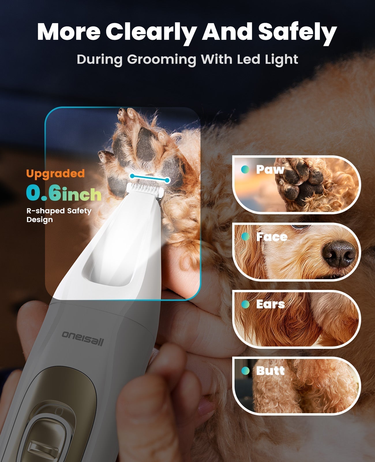 FC10 4-in-1 Cordless Multi-Functional Pet Clippers