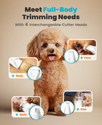 FC10 4-in-1 Cordless Multi-Functional Pet Clippers