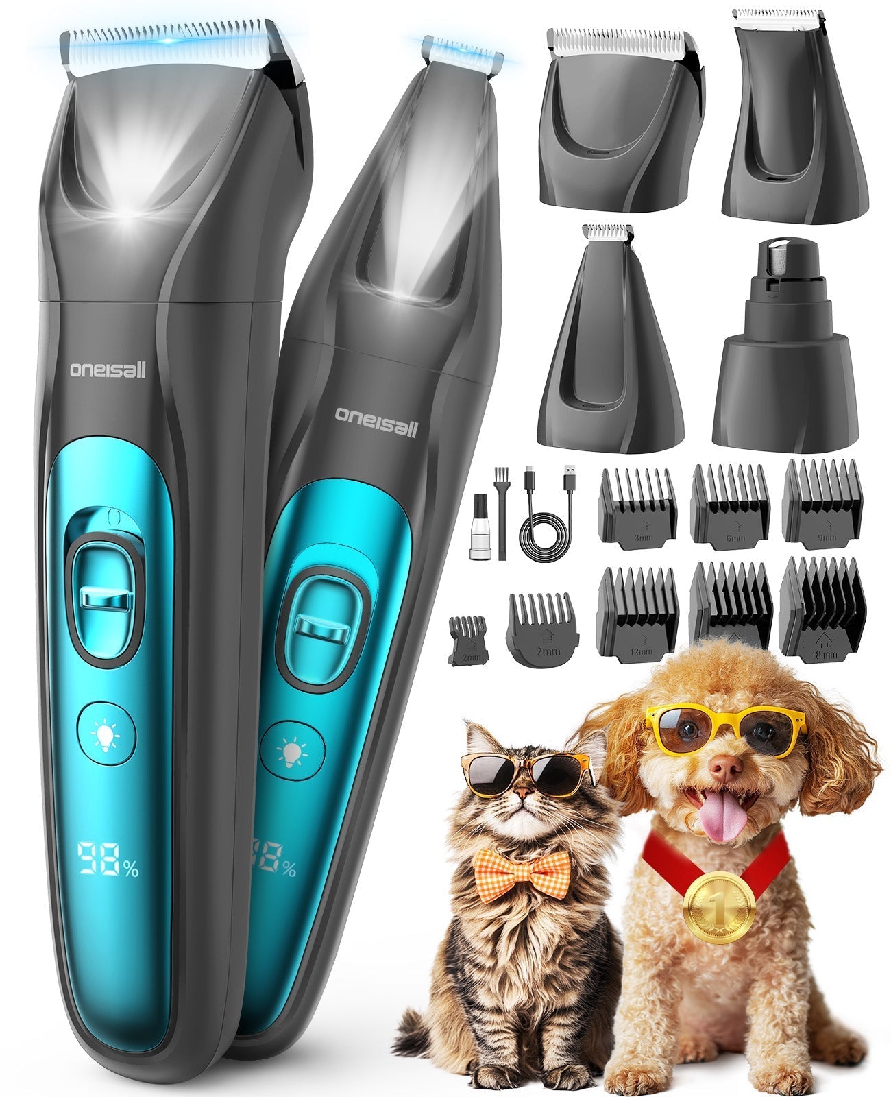 FC10 4-in-1 Cordless Multi-Functional Pet Clippers