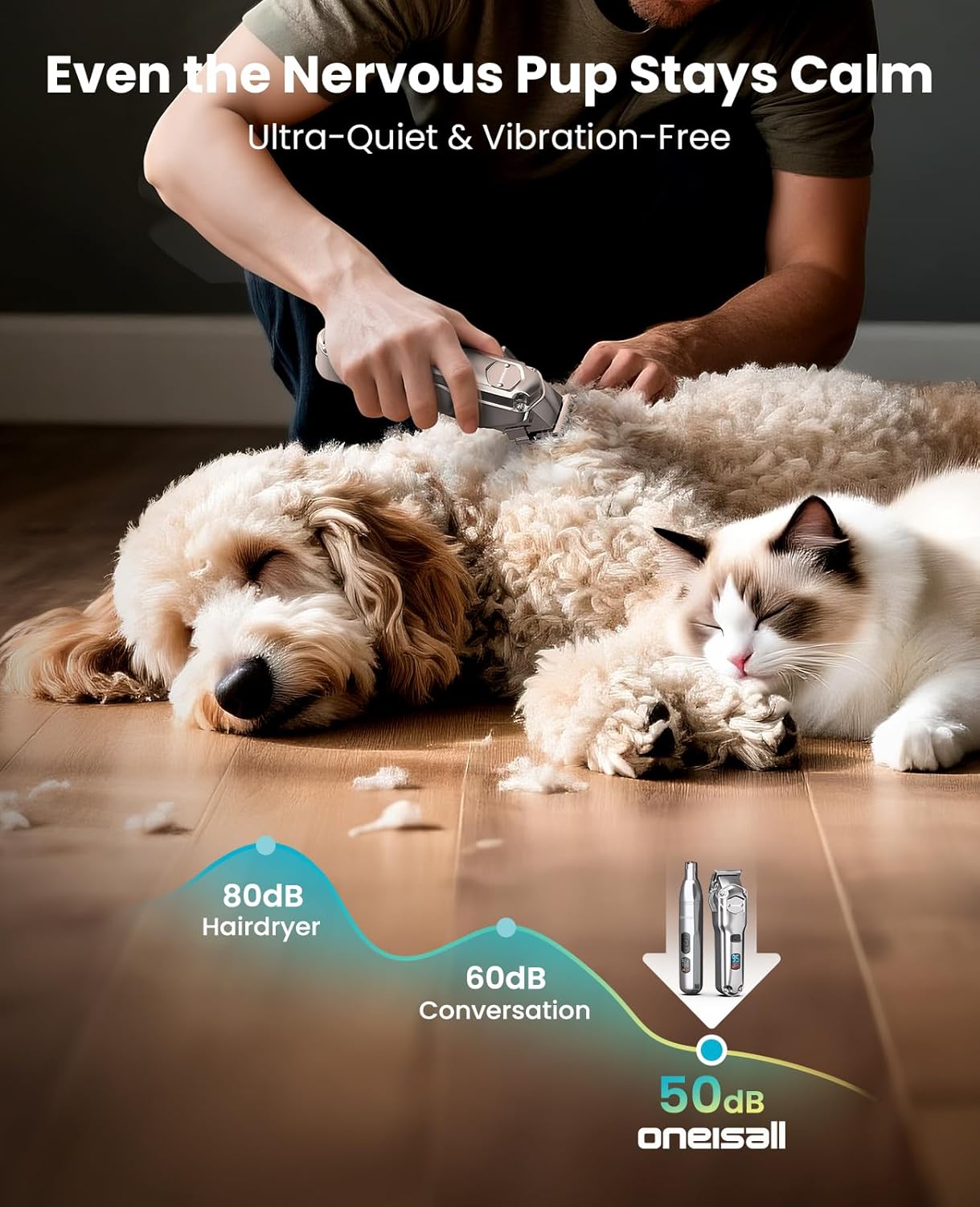 PC15 4-in-1 Dog Clippers - Paw Trimmer Set