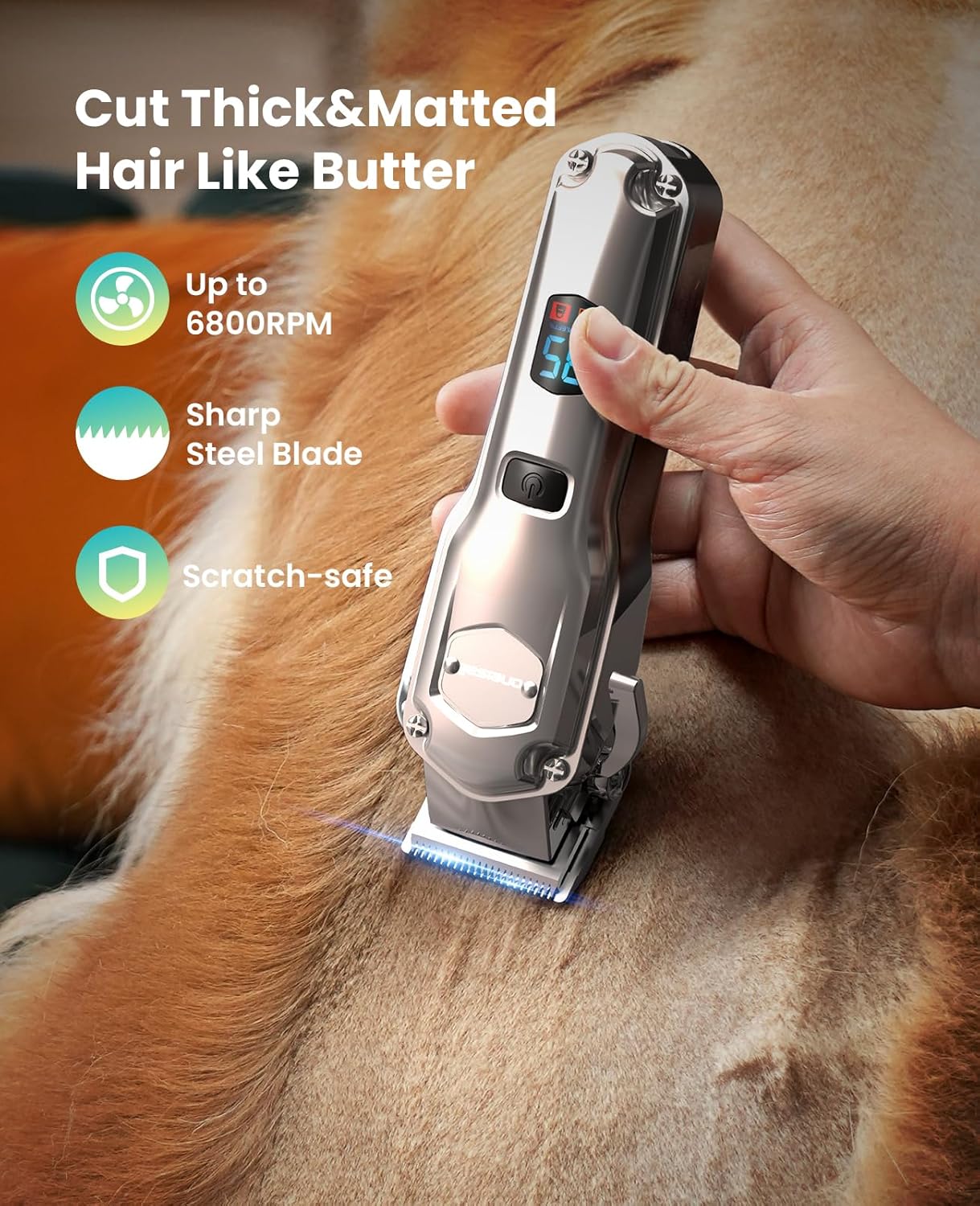 PC15 4-in-1 Dog Clippers - Paw Trimmer Set