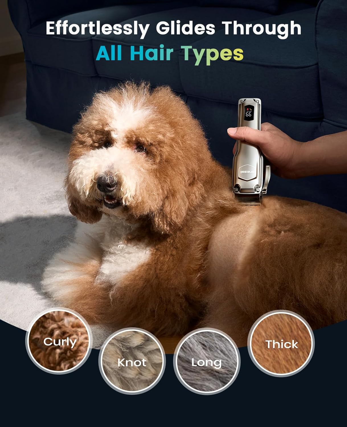 PC18 Dog Clippers for Grooming Thick Hair