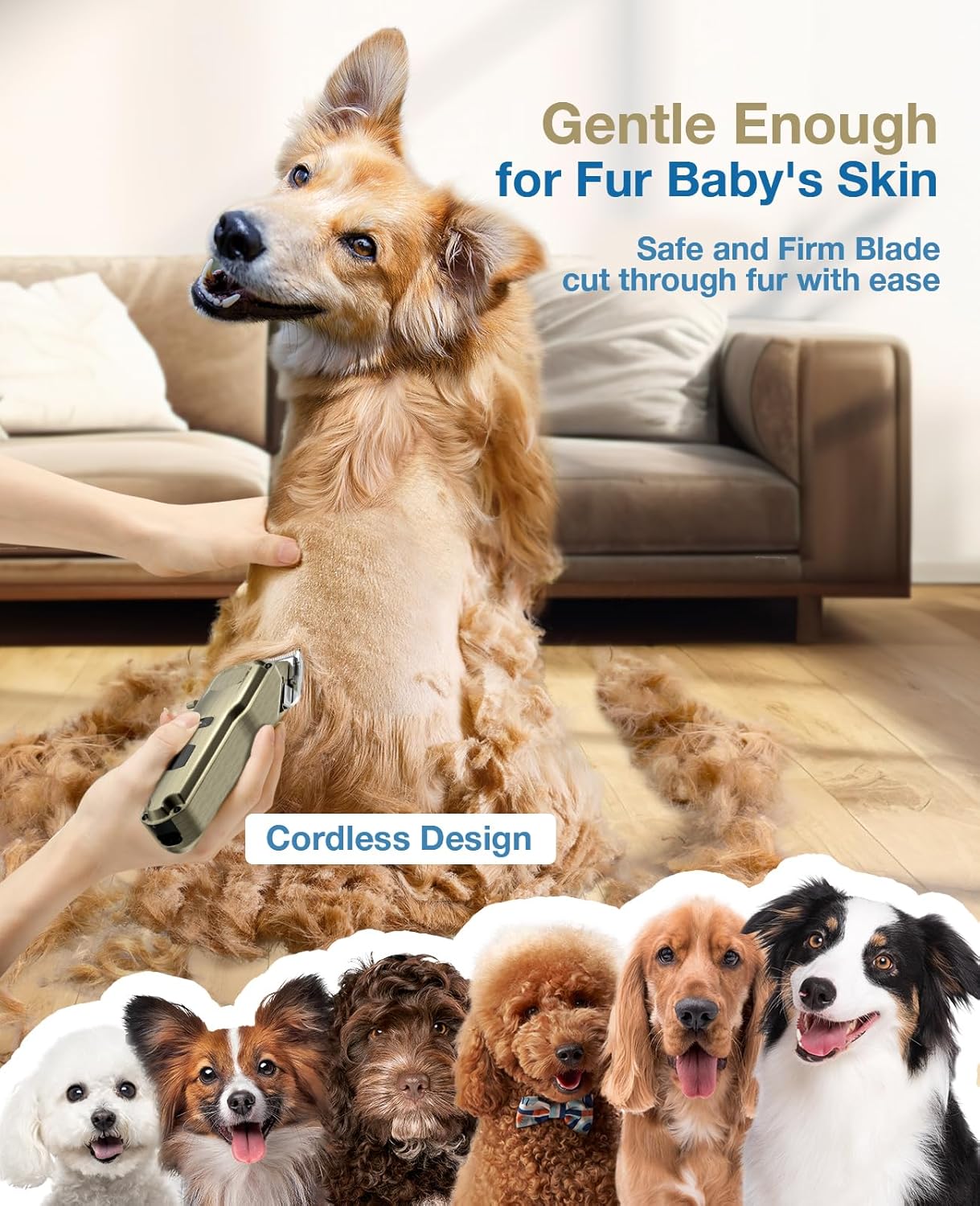 RFC-676 Dog Clipper for Thick Coats