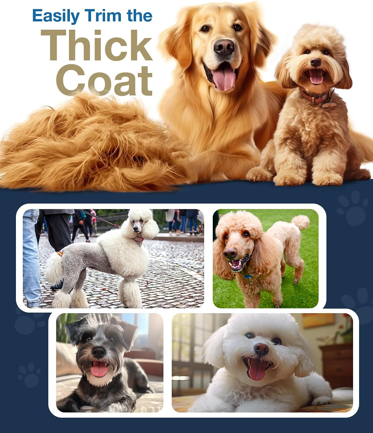 RFC-676 Dog Clipper for Thick Coats