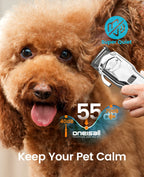 RFC-676 Pro Dog Clippers with Detachable Metal Combs