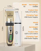 X2-N5 3 in 1 Dog Clippers - Dog Paw Trimmer