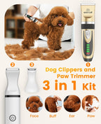 X2-N5 3 in 1 Dog Clippers - Dog Paw Trimmer